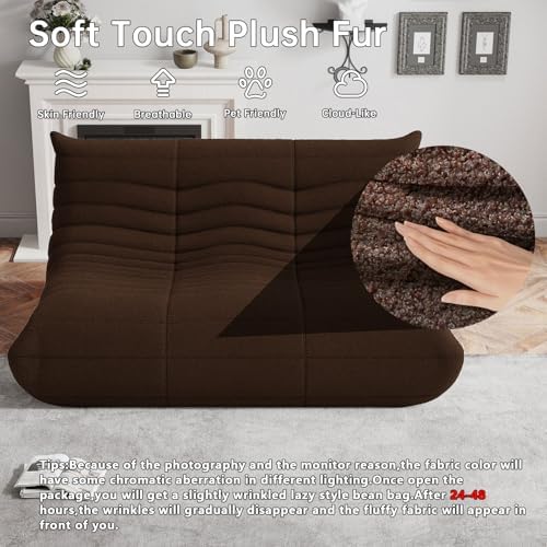 WHGBJA Oversized Bean Bag Chair for Adults with Memory Foam 3 Seater Couch | Floor Sofa Couch for Gaming, Reading, Bedroom, Living Room, Comfy, Boneless, Ergonomic - Image 3