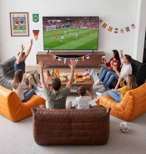Hobestluk Bean Bag Togo Chair Memory Foam Leather Living Room Loveseat | Medium Black,Ergonomic Design,Floor Chair,Waterproof,Easy Clean,Anti-slip Bottom,No Assembly Required,For Bedroom Reading - Image 5