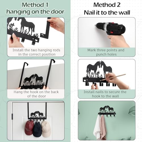 Reallnaive Horse Over The Door Hooks Room Decor - Image 3