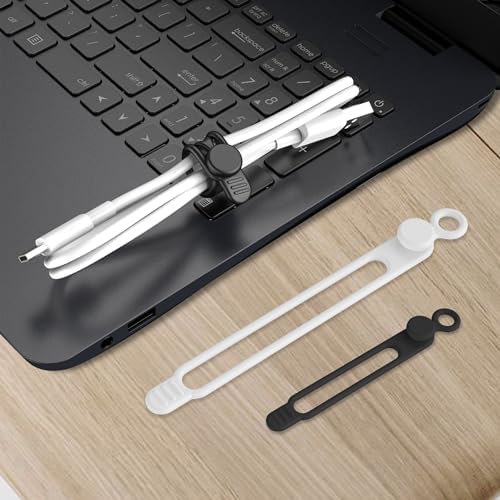 16Pcs Silicone Cable Ties, Cord Organizer Cable Management-2Sizes - Image 7