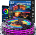 80ft COB RGB+IC LED Strip Lights, Bright Dream Color COB LED Light Strip by BUNACET