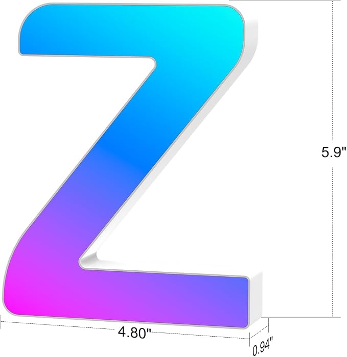 Light Up Letters Marquee Letter LED Lights Music Sync RGB Color Changing - Image 4