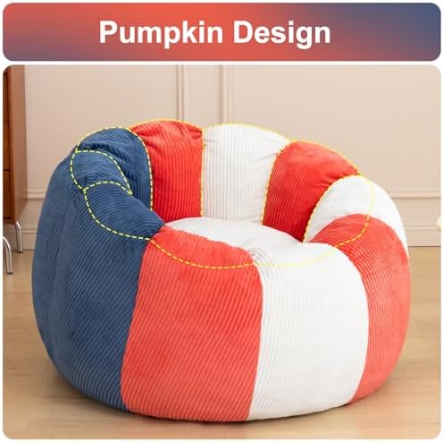 Giant Bean Bag Chair for Adults, Shredded Foam Floor Lounge Chair with Arms | Colorful corduroy, roomy comfort for living rooms, bedrooms, reading nooks, gaming rooms, movie nights, and time with pets - Image 7