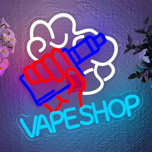 Vape Shop Neon Sign,Electronic Cigarettes Neon Signs for Wall Decor,Vape Signs for Business Smoke Shop Lights Up Sign Logo,Man Cave Bedroom Decor,Bar,Nightclub,Store - Image 6