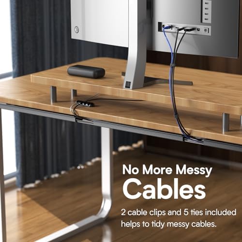 Delamu 4 Pack Cord Organizers for Desks, 62.8in Cable Organizer Cable Management Under Desk, Self Adhesive Wire Management Raceway, Desk Organizers and Accessories for Office&Home Organization, Black - Image 5