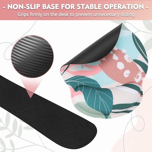 Mouse Pad and Keyboard Wrist Rest - Colorful Wrist Rest for Computer, Ergonomic Mouse Pad & Keyboard Pad, Memory Foam Wrist Support for Comfy Typing - Image 5