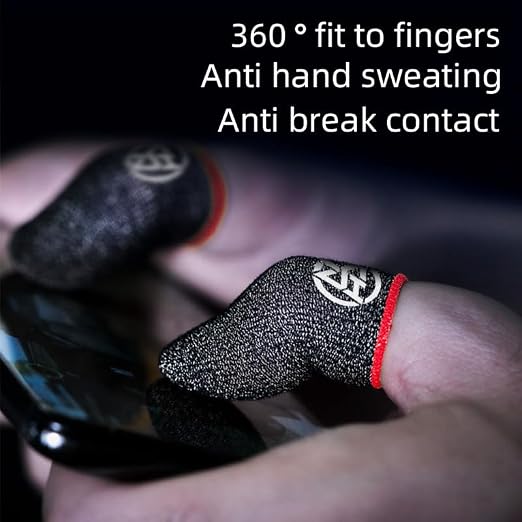 Flexible Gaming Finger Gloves Protectors with Ventilated Fabric Perfect for Shooters Competitive 2pcs Wicking Finger Sleeves - Image 8