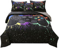 JQinHome Twin Gamer Comforter Sets for Boys&Girls ,6 Piece Bed in A Bag 3D Video Game Bedding -All Season Microfiber Gamer Bedding Sets for Kids, with Pillowcase, Flat & Fitted Sheet,Cushion Cover by JQinHome