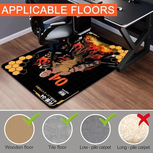 Office Chair Mat for Hardwood Floors, 35" x 47" for Hardwood and Tile Floors, Non-Slip Hard Floor Protector, Rolling Chair Mat, Computer Desk Chair mat, Home Office Carpet - Image 4