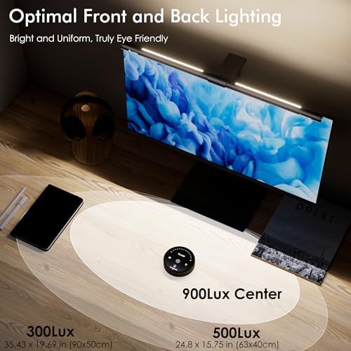 Quntis Computer Monitor Light Bar with Backlight, Desk Lamp with Remote - Image 3