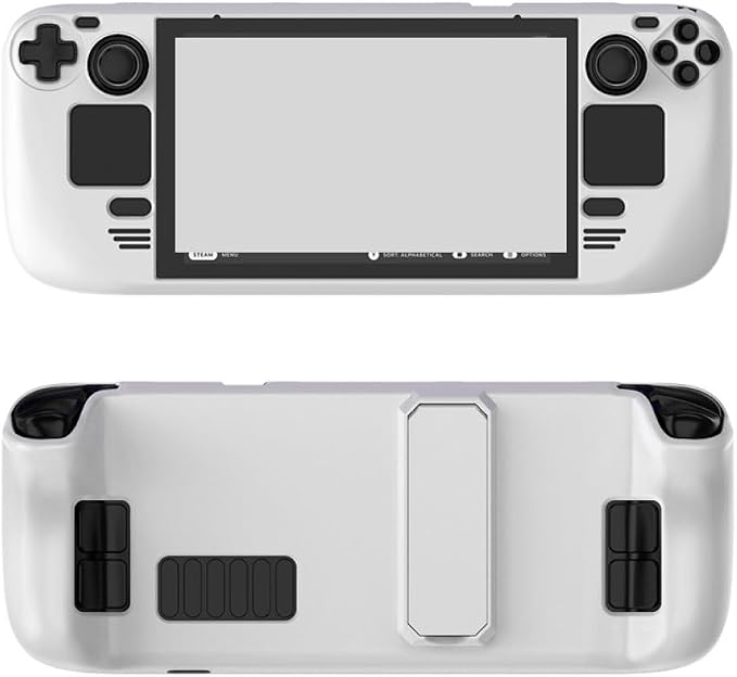 Multi-Color Lightweight Protective Shell for Steam Deck OLED PC Gaming Handheld, Anti-Drop Comfort Touch Protective Cover with Stand Bracket by Unknown