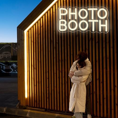 Allball Photo Booth Neon Signs for Wall Decor, Dimmable LED Photo Studio Neon Light Open Sign, for Photography Bedroom Wedding Engagement Birthday Party Reception Gifts(11.8 * 5.9 In) - Image 5