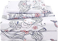 JSD Mermaid Ocean Theme Kids Full Sheet Set for Girls 4 Piece by JSD