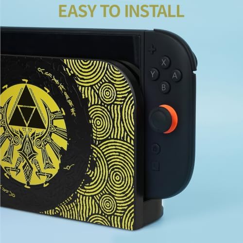 TIKOdirect Faceplate Cover for Nintendo Switch 2 Charging Dock, Hard PC Slim Shell Anti-Scratch [No Screwdriver Installation] Faceplate Protection Shell Case for Switch 2 Dock, Black Z - Image 2