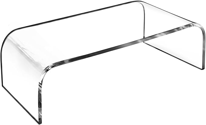 AMT Premium Acrylic Clear Monitor Riser Laptop/PC/Multimedia Monitor Stand for Home Office by AMTSupply