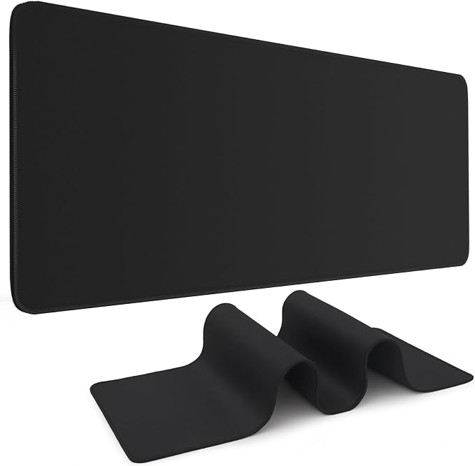 DIGSOM Gaming Mouse Pad Black Keyboard Pad 31.5 x 11.8in | XL Mouse mat, Smooth surface, Anti-slip rubber base, For keyboard and mouse, For home and office use by DIGSOM