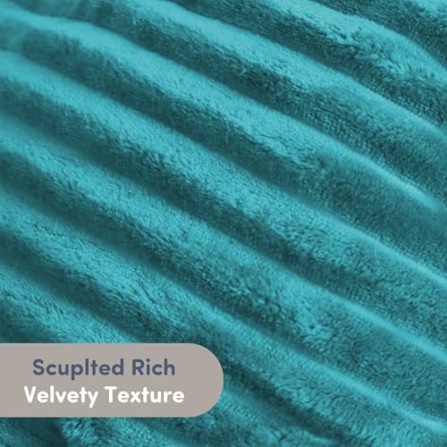 Nestl Reading Pillow with Shredded Memory Foam, Luxe Cut Plush Back Pillow for Sitting Up in Bed, Back and Arms Adjustable Support for Adult & Teens, Backrest Pillows with Washable Cover Teal - Image 5