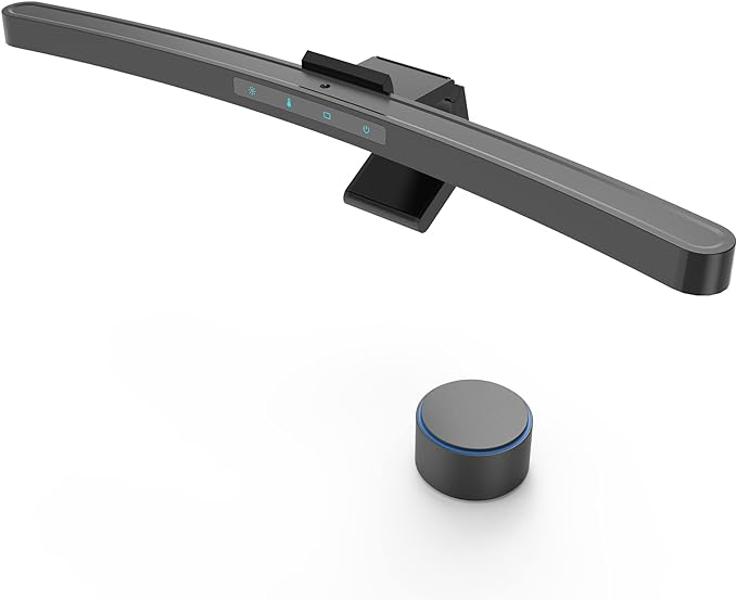 ONWAY Curved Monitor Light Bar with Wireless Remote,Monitor Auto-Dimming and Camera Base,Applicable to All Screens. No Screen Glare,for Home Office by Unknown