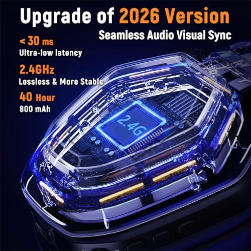 Ozeino Wireless Gaming Headset for PS5, PC, Switch| Lossless Audio-40H Batt - Image 2