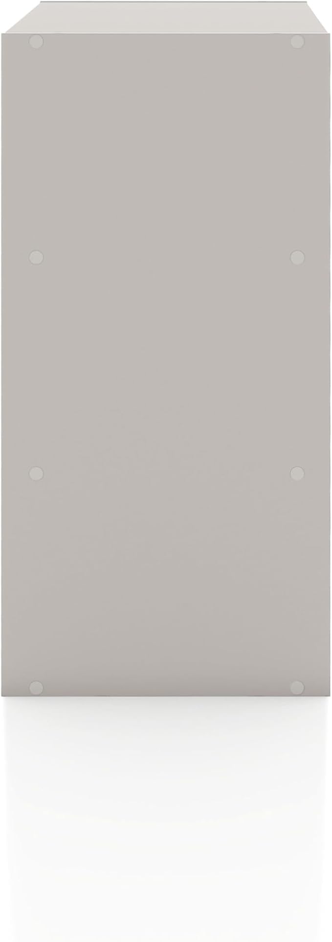 Homes: Inside + Out Apexa 4-Vertical Storage Organizer Shelves, Stackable Wood Bookcase for Organization, Dorm Teen Room Decor & Home Office, Taupe Grey - Image 11