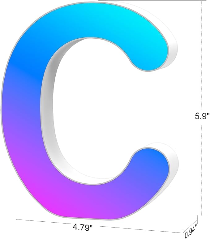 Light Up Letters Marquee Letter LED Lights Music Sync RGB Color Changing - Image 4