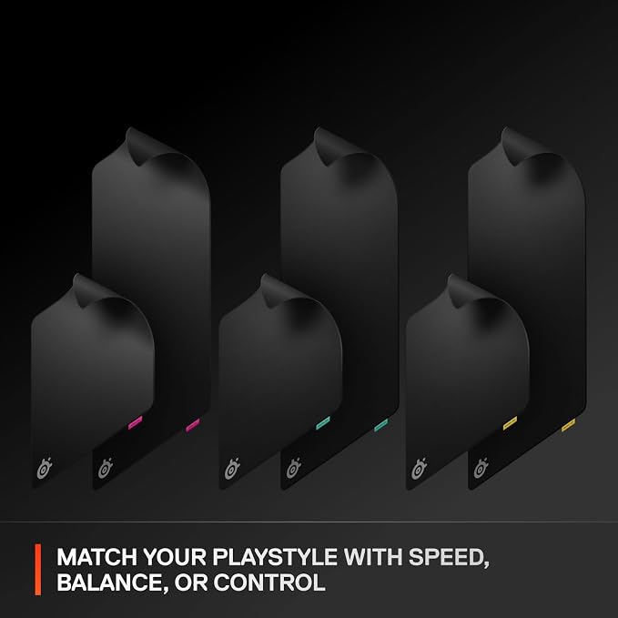 SteelSeries QcK XL Performance Control Gaming Mousepad — Extra Density for a Smooth Glide — Low-Profile Edge Stitching — Non-Slip Neoprene Rubber Base — 15.75 x 34.43 inch — FPS, MOBAs, RTS, MMO - Image 9