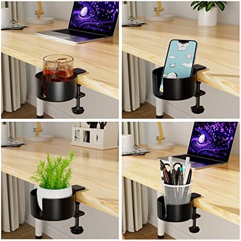 Large Desk Cup Holder, OOKUU Anti-Spill Cup Holder for Desk or Table - Image 6