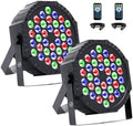 LED Par Lights with DMX Control,DJ Stage Light RGB 36 LED Uplights with Sound Activated Remote Control DJ Stage Lighting Indoor for Christmas Wedding Party Disco Club Stage Bar(2 Packs) by VYmaksran