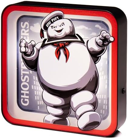 Numskull Ghostbusters Stay Puft Lamp Wall Light - Ambient Lighting Gaming Accessory for Bedroom, Home, Study, Office, Work - Official Ghostbusters Merchandise by Numskull