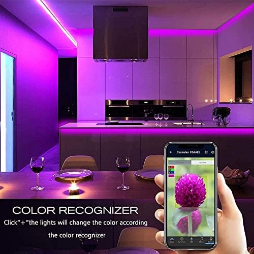 MIHEAL 5050 WiFi RGB LED Strip 65.6Ft IP65 Waterproof Black PCB Kit - Image 5