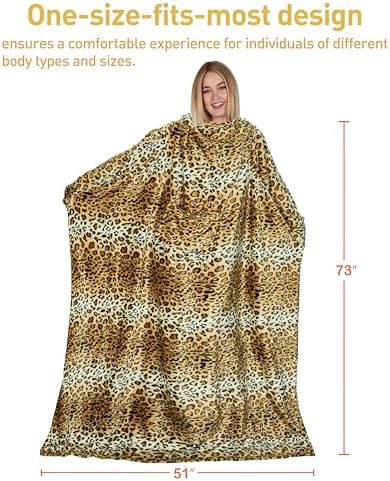 Catalonia Wearable Blanket with Sleeves for Women & Men, Fleece Wrap Throw - Image 6
