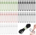 50 Pcs Silicone Cable Ties, Reusable Cable Straps Wire Organizer. by RUGLAMZHIP