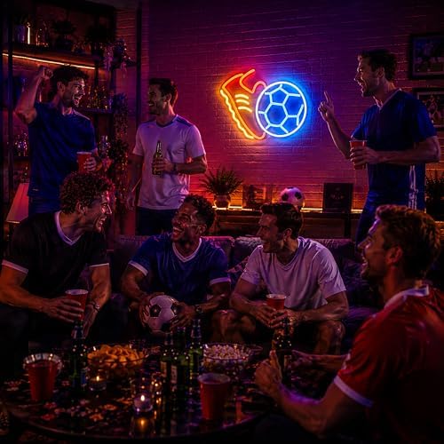 Neon Sign, Soccer Neon Signs for Wall Decor LED Signs Neon Light - Image 6