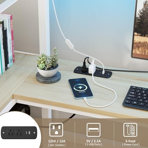 Garvee Twin Loft Bed with Desk and Stairs, Heavy Duty Loft Bed with RGB LED Lights, Charging Station, 3 Fabric Storage Drawers & 2 Open Shelves, No Box Spring Needed-White - Image 4