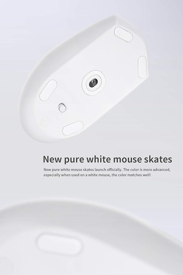 HOTLINEGAMES 2Sets 3.0 Plus Rounded Curved Edges Mouse Feet Skates Compatible with Logitech G305, G304 Gaming Mouse feet Replacement (0.8mm,Glide Feet Pads, White PTFE) Professional Upgrade Kit - Image 3