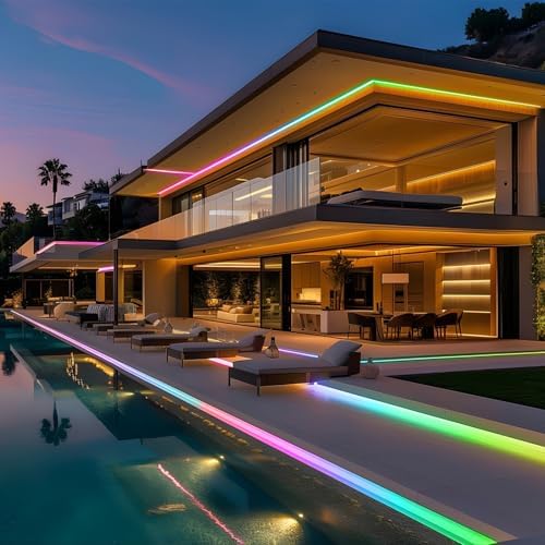 40ft COB RGB+IC LED Strip Lights, Bright Dream Color COB LED Light Strip - Image 2