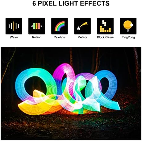 GVM RGB Tube Light Wand with 660 Lamp Beads, 48" Photography Lighting - 2700-10000K Light Bar with 12 Scene Effects, DMX/APP Bluetooth Mesh Networking - Image 4