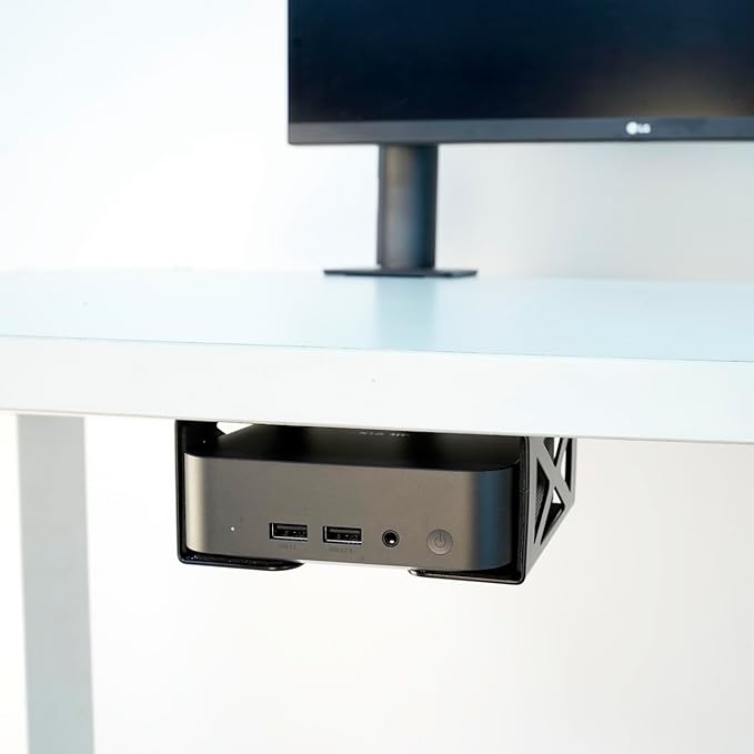Under Desk Laptop/Mini PC Storage Mount,CPU Holder,Compatible with Dell OptiPlex,Mac Book,Mac mini and More. - Image 4