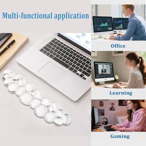 Gel Cloud Wrist Rest for Keyboard and Mouse, Clear Cloud Keyboard Wrist Rest Set, Ergonomic Cloud Wrist Support for Typing Pain Relief, Cute Wrist Pad for Office, Gaming, Computer, Laptop - Image 5