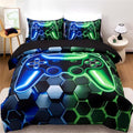 NTBED 5pcs Twin 3D Gaming Comforter Set for Boys Kids Gamer Bedding Sets by NTBED