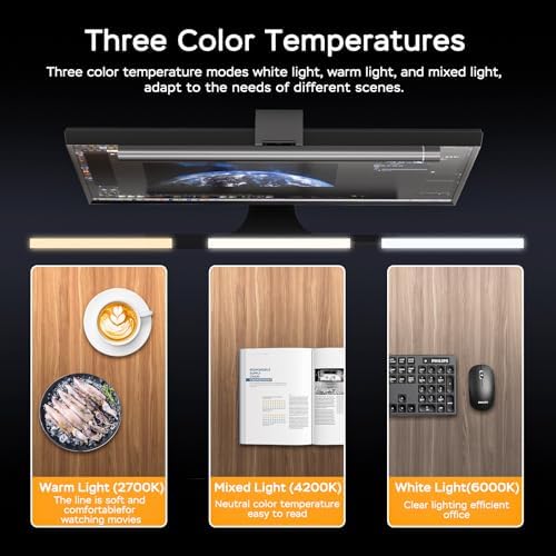 Computer Screen Lamp, Made of Aluminum Alloy, Office and Home Use - Image 3