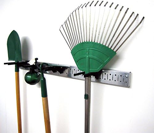 Wall Control Metal Pegboard Strip Garden Tool Organizer Pegboard Rail Kit - Image 2