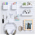 Pegboard Wall Organizer – Versatile Storage Solution for Gaming, Office, and Creative Space (white2) by WARMEF