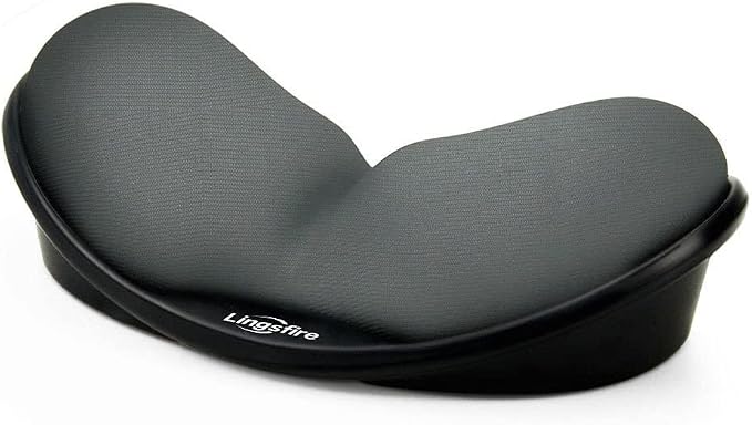 Memory Foam Mouse, Keyboard Wrist Rest Pad Anti-Skid Mousepad Support Mat for Office Computer Laptop Mac- Durable Comfortable Lightweight Easy Typing Pain Relief (Gray) by LINGSFIRE
