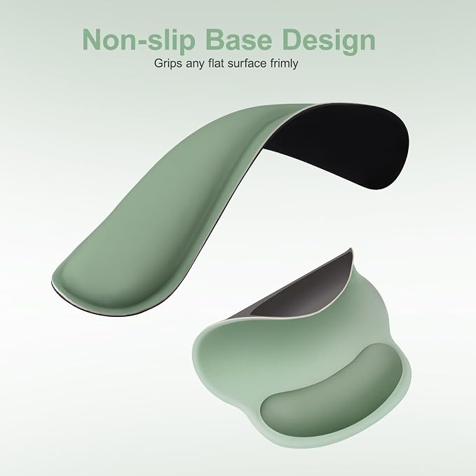 MOSISO Wrist Rest Support for Mouse Pad&Keyboard Set, Antique Green - Image 4