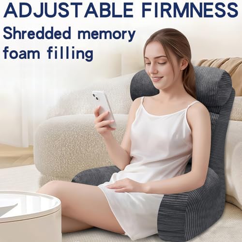 Back Pillow for Bed Sitting Up, Reading Pillow, Extra Large Arm Pillows for Adults for Back Support,Bed Pillow for Sitting up for Watching TV/Gaming/Relaxing - Image 5