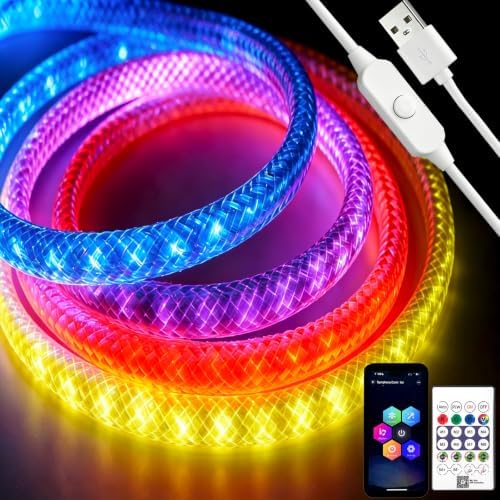 iNextStation 9.84FT LED Strip Lights, 360° Glow Smart IC 5V USB LED Lights by inextstation