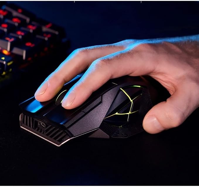 ASUS ROG Spatha X Wireless Gaming Mouse – MMO/MOBA Design, 12 Programmable Buttons, Right-Handed, 168g, Dual-Mode (Wired/2.4GHz), 19K DPI, up to 67Hr Battery, Magnetic Charging Dock, PC/Mac Support - Image 2