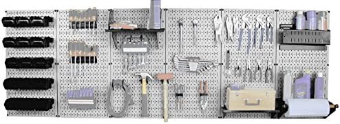 Wall Control 30-WRK-800GB Master Workbench Metal Pegboard Tool Organizer,Gray/Black - Image 2