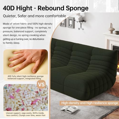 WHGBJA Oversized Bean Bag Chair for Adults with Memory Foam 3 Seater Couch | Floor Sofa Couch for Gaming, Reading, Bedroom, Living Room, Comfy, Boneless, Ergonomic - Image 4